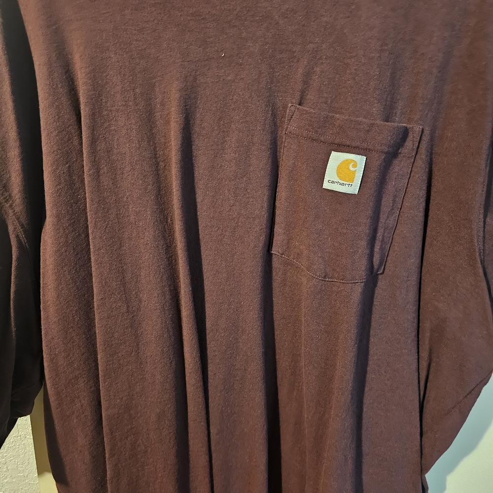 Carhartt Burgundy Pocket Tee